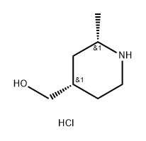 rel-((2R,4R)-2-methylpiperidin-4-yl)methanol hydrochloride Structure