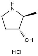 rac-(2R,3S)-2-methylpyrrolidin-3-ol hydrochloride 구조식 이미지