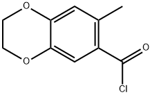 2,3-Dihydro-7-methyl-1,4-benzodioxin-6-carbonyl chloride Structure