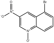 3-nitro-5-bromoquinoline-N-oxide Structure