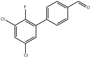 3',5'-Dichloro-2'-fluoro-[1,1'-biphenyl]-4-carbaldehyde Structure