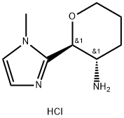 trans-2-(1-methyl-1H-imidazol-2-yl)oxan-3-amine dihydrochloride Structure