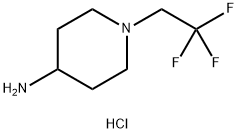 4-Piperidinamine, 1-(2,2,2-trifluoroethyl)-, hydrochloride (1:1) Structure