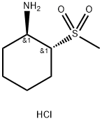 trans-2-methanesulfonylcyclohexan-1-amine hydrochloride Structure