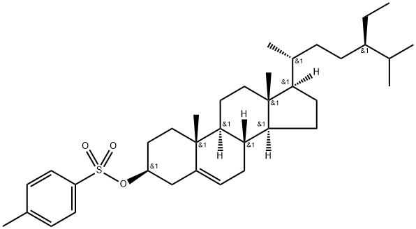 Stigmast-5-en-3-ol, 3-(4-methylbenzenesulfonate), (3β)- 구조식 이미지