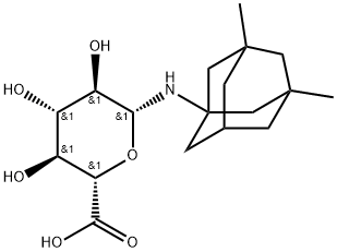 Memantine N-b-D-glucuronide 구조식 이미지