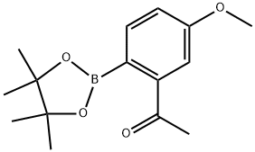 1-(5-methoxy-2-(4,4,5,5-tetramethyl-1,3,2-dioxaborolan-2-yl)phenyl)ethanone Structure