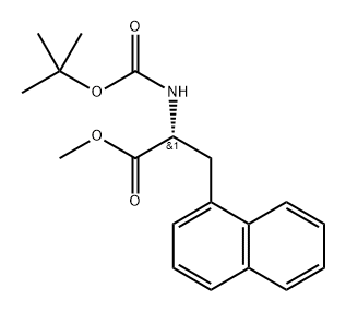 methyl (R)-2-((tert-butoxycarbonyl)amino)-3-(naphthalen-1-yl)propanoate Structure