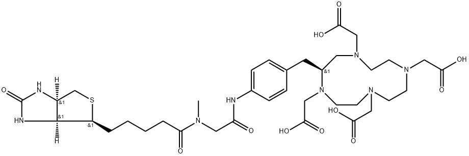 DOTA-Biotin-Sarcosine 구조식 이미지