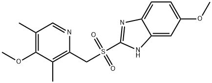 6-methoxy-2-{[(4-methoxy-3,5-dimethylpyridin-2-yl)methyl]sulfonyl}-1H-benzimidazole Structure