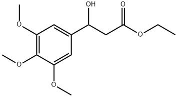 Ethyl β-hydroxy-3,4,5-trimethoxybenzenepropanoate Structure