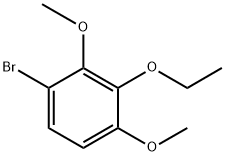 1-Bromo-3-ethoxy-2,4-dimethoxybenzene Structure