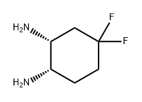 (1S,2R)-4,4-difluorocyclohexane-1,2-diamine Structure