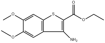 Ethyl 3-amino-5,6-dimethoxybenzo[b]thiophene-2-carboxylate Structure