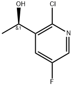 (1R)-1-(2-chloro-5-fluoro-3-pyridyl)ethanol Structure