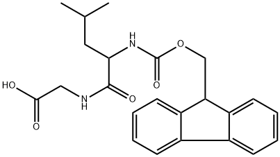 (((9H-Fluoren-9-yl)methoxy)carbonyl)-L-leucylglycine Structure