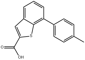 7-(4-Methylphenyl)benzo[b]thiophene-2-carboxylic acid Structure