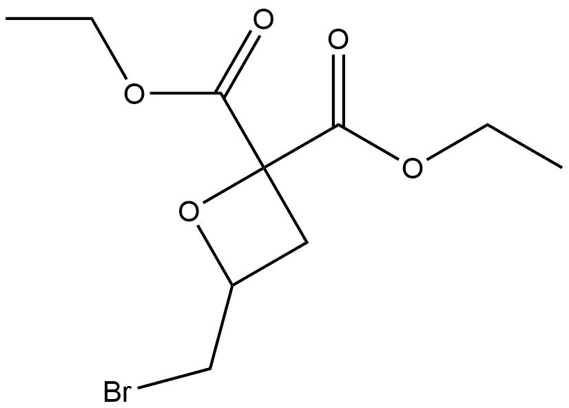 2,2-diethyl 4-(bromomethyl)oxetane-2,2-dicarboxylate Structure