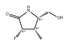 (3S,4S,5S)-3-Fluoro-5-(hydroxymethyl)-4-methylpyrrolidin-2-one Structure