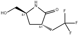 (3S,5S)-5-(Hydroxymethyl)-3-(2,2,2-trifluoroethyl)pyrrolidin-2-one Structure