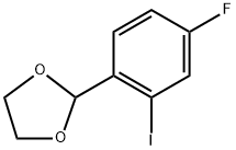 2-(4-Fluoro-2-iodophenyl)-1,3-dioxolane Structure