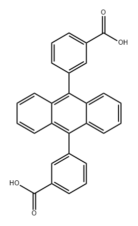 3,3'-(anthracene-9,10-diyl)dibenzoic acid Structure