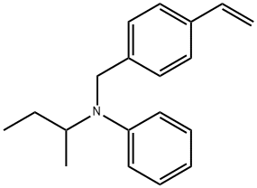 4-Ethenyl-N-(1-methylpropyl)-N-phenylbenzenemethanamine Structure