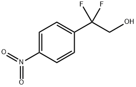 Benzeneethanol, β,β-difluoro-4-nitro- Structure