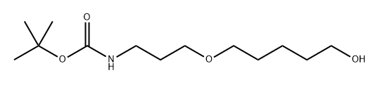 tert-Butyl (3-((5-hydroxypentyl)oxy)propyl)carbamate Structure