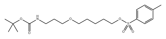 5-(3-((tert-Butoxycarbonyl)amino)propoxy)pentyl 4-methylbenzenesulfonate Structure