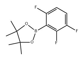 4,4,5,5-Tetramethyl-2-(2,3,6-trifluorophenyl)-1,3,2-dioxaborolane 구조식 이미지