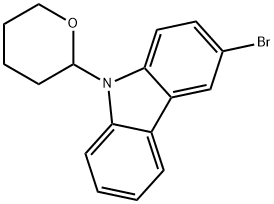 3-bromo-9-(tetrahydro-2H-pyran-2-yl)-9H-carbazole Structure