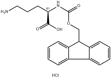 Fmoc-D-Orn-OH.HCl 구조식 이미지