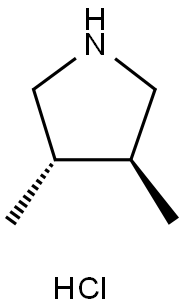 Pyrrolidine, 3,4-dimethyl-, hydrochloride (1:1), (3S,4S)- Structure