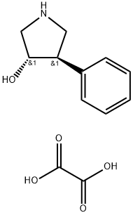 (3S,4R)-4-Phenylpyrrolidin-3-ol oxalate(2:1) Structure