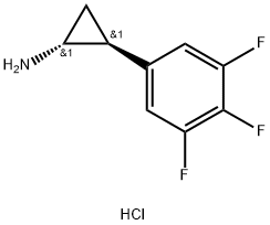 rac-(1R,2S)-2-(3,4,5-trifluorophenyl)cyclopropan-1-amine hydrochloride, trans Structure