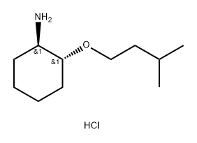 trans-2-(3-methylbutoxy)cyclohexan-1-amine hydrochloride Structure