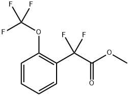 Benzeneacetic acid, α,α-difluoro-2-(trifluoromethoxy)-, methyl ester Structure