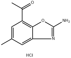 1-(2-amino-5-methyl-1,3-benzoxazol-7-yl)ethanone hydrochloride Structure