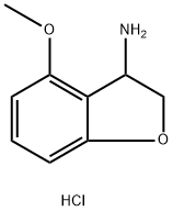 4-METHOXY-2,3-DIHYDRO-1-BENZOFURAN-3-AMINE HYDROCHLORIDE Structure