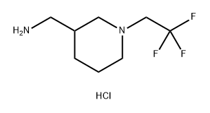 1-(2,2,2-trifluoroethyl)piperidin-3-yl]methanamine dihydrochloride Structure