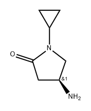 (4S)-4-amino-1-cyclopropyl-pyrrolidin-2-one Structure