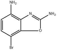 2,4-Benzoxazolediamine, 7-bromo- Structure