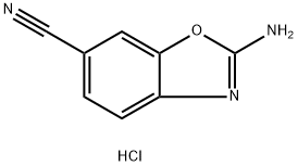 2-amino-1,3-benzoxazole-6-carbonitrile hydrochloride Structure