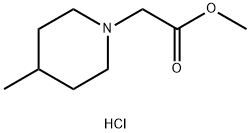 methyl 2-(4-methylpiperidin-1-yl)acetate hydrochloride Structure