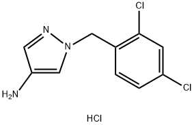 1-(2,4-Dichlorobenzyl)-1H-pyrazol-4-amine dihydrochloride Structure