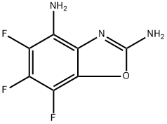 2,4-Benzoxazolediamine, 5,6,7-trifluoro- Structure