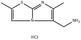 {2,6-dimethylimidazo[2,1-b][1,3]thiazol-5-yl}methanamine dihydrochloride 구조식 이미지