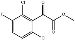 Benzeneacetic acid, 2,6-dichloro-3-fluoro-α-oxo-, methyl ester Structure