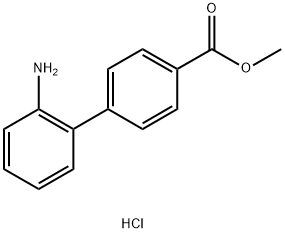 methyl 4-(2-aminophenyl)benzoate hydrochloride Structure